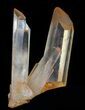Tangerine Quartz Crystal Pair - Long Crystals! #58869-1